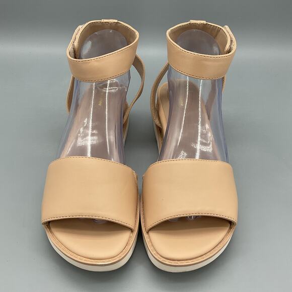Giani Bernini Women’s Constancia Ankle Strap Wedge Sandals Beige Size 8.5 - Picture 3 of 10